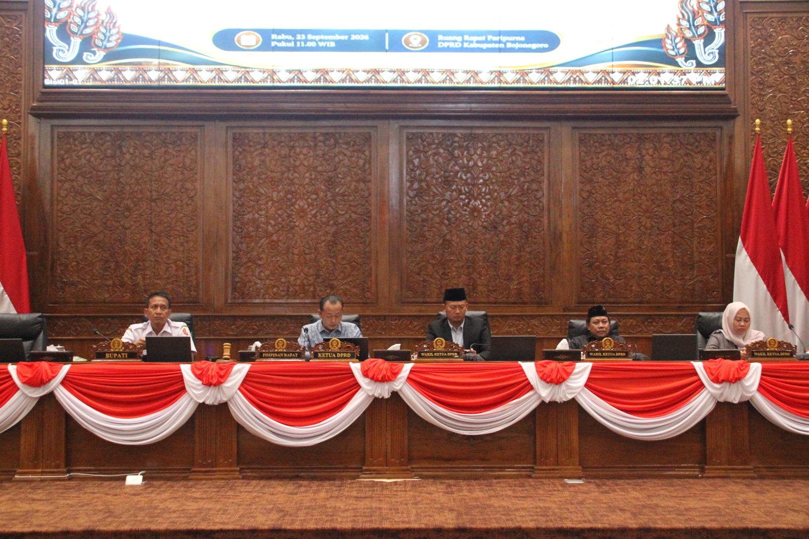 Rapat Paripurna DPRD Kabupaten Bojonegoro Bahas Lima Raperda